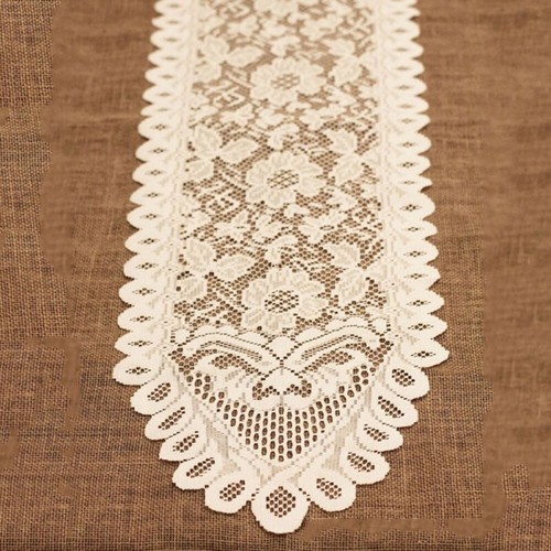 Vintage floral dentelle nappe - dentelle,