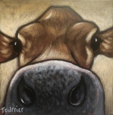 Tableau Portrait Vache