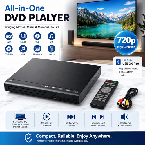 Dvd player compact multimedia - dvd,