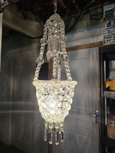 Lustre pampilles cristal - lustre,
