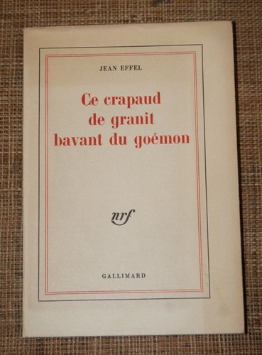 Effel crapaud de granit - effel ce,