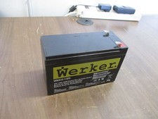 Werker AGM Sealed Non-Spillable Battery WKA12-7.5F2 12V 7.5Ah Used