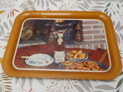 Plateau service ancien biere - plateau,