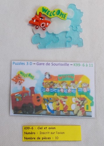 Kinder puzzle gare de - puzzle, 3d