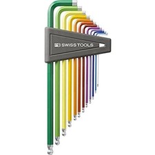 PB TOOLS 12 pièces Rainbow Chrome Ball End Hex Key Set 1/2 à 5/16 NEUF