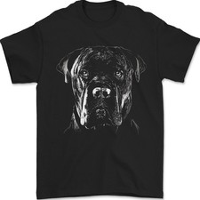 T-Shirt Pour Homme Avec Tête De Cane Corso 100% Coton