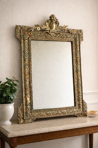 Grand miroir louis - louis, doré