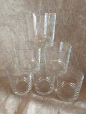 6 verres chopes basses à