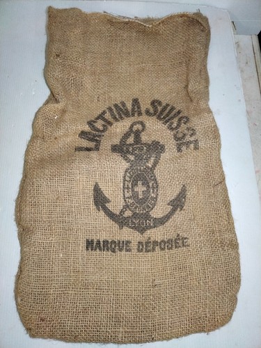Ancien sac toile jute - ancien,