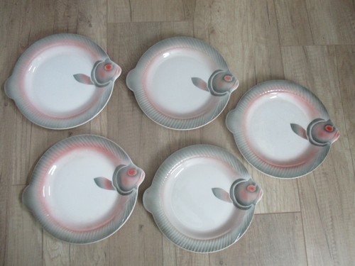 Assiettes poisson en - 5,