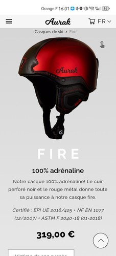 Casque ski aurak - casque,