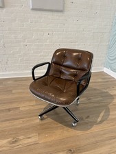 Vintage Knoll Pollock Chair Original Leather 1978