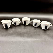 D'Ancap LAVAZZA Blue Black (1) Coffee (4) Espresso Cups Vintage Made in Italy