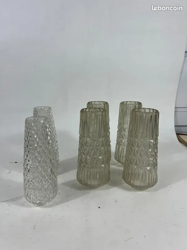 Lot verre lampe vintage - lot,