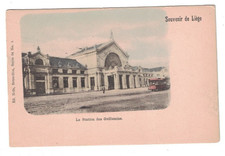 1900-1905 SOUVENIR DE LIEGE LA STATION DES GUILLEMINS TRAIN STATION BELGIUM PC
