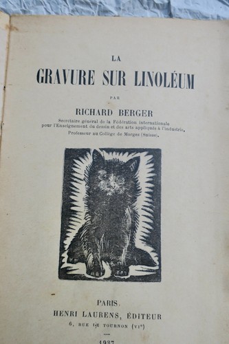 Gravure sur linoléum 1937 - sur,