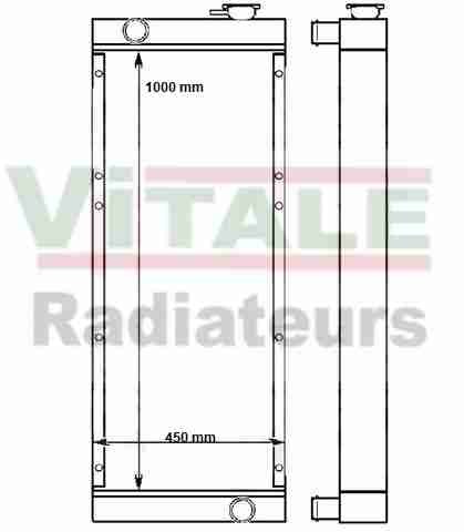Radiateur eau caterpillar - eau,