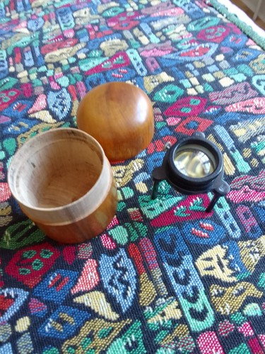 Ancienne loupe tripode dans - , sa