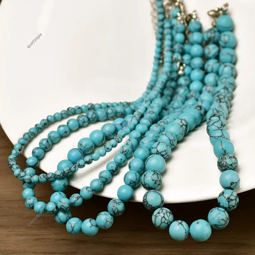 Collier simple boho - , turquoise