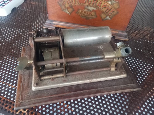 Phonographe cylindre mazo - à,