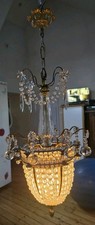 Lustre Pampilles Ancien En