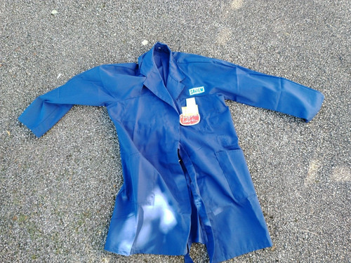 Blouse bleu travail saviem - bleu,