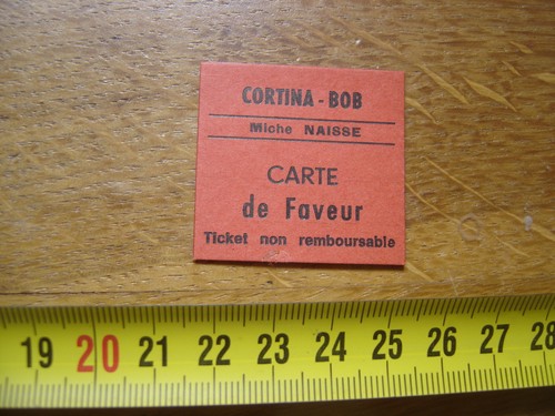 Jeton carton billet - carton, ticket