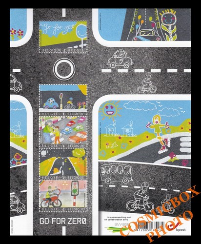 Planche timbres belges - 5,