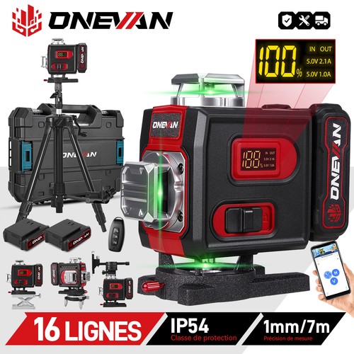 Niveau laser vert lignes - 16,