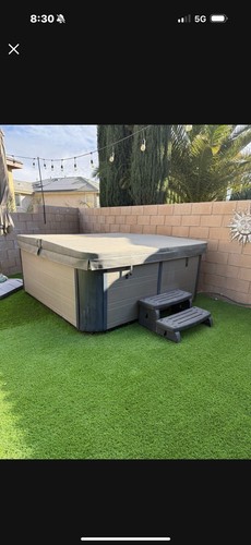 Above ground jacuzzi - above,