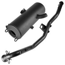 Caltric Exhaust Muffler and Pipe For Polaris Sportsman 450 2006 2007 