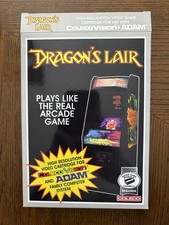Colecovision Dragons Lair Homebrew 2023 CIB!! Complete In Box