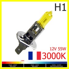 Ampoule Lampe Halogene Feu Phare XENON GAZ Jaune Yellow H1 55W 3000K 12V - 1PC