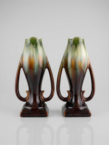 Paire vases art déco - de,