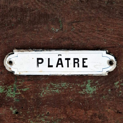 Ancienne plaque émaillée - , «