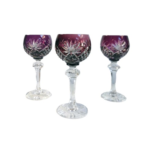 Verres vin cristal taillé - vin,