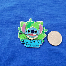 Disney Aulani Exclusive Stitch Pin On Pin Hawaiian Lauhala Leaves