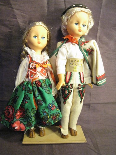 Couple poupée costume - de,