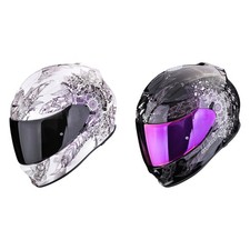 Scorpion Casque De Moto EXO-491 Dream - Casque Intégral Avec Visière Solaire