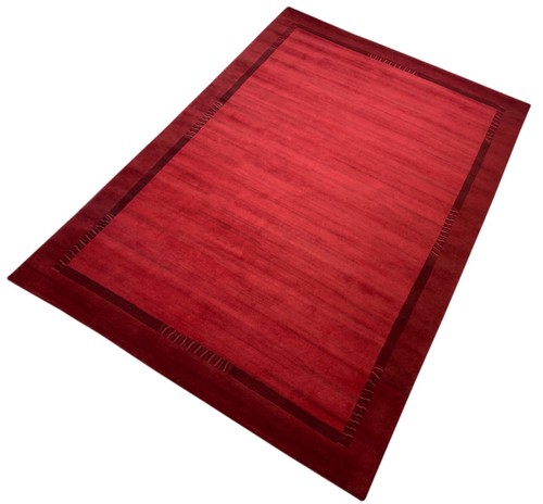 Rouge tapis noué main - tapis,