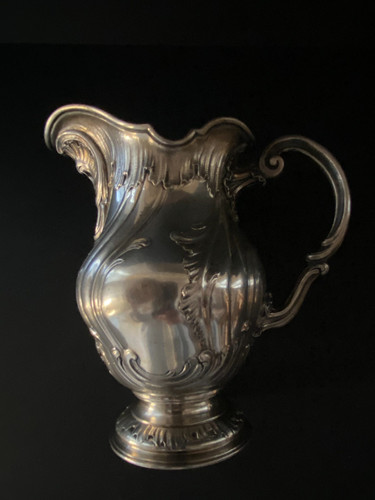 Ancien pot lait argent - lait, /