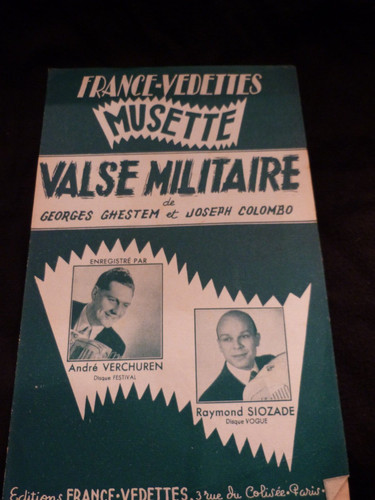 Partition valse militaire - valse,