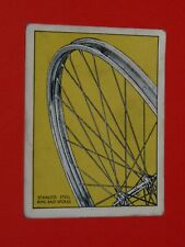 1957 BICYCLE RALEIGH CARD BICYCLE BICYCLES #46 STAINLESS STEEL RIMS AND SPOKES