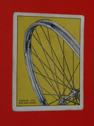 Bicycle raleigh card 1957 - raleigh,