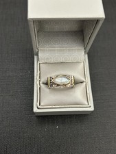 belle bague argent massif avec