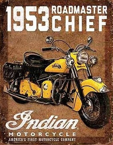 Plaque decorative moto indian - decorative,
