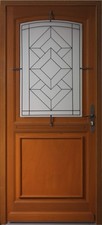 Porte D'entrée Bois Vitrée