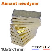 839# 10 Neodymium Magnets 10x5x1.5mm for ILS HO N Train Network