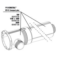 JBL Procristal Uv-C Compact Plus 36 W Boîtier - Pièce de Rechange pour Bassin