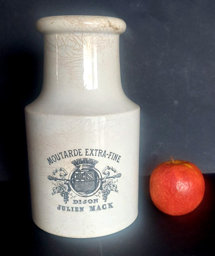 Ancien grand pot moutarde - ancien,